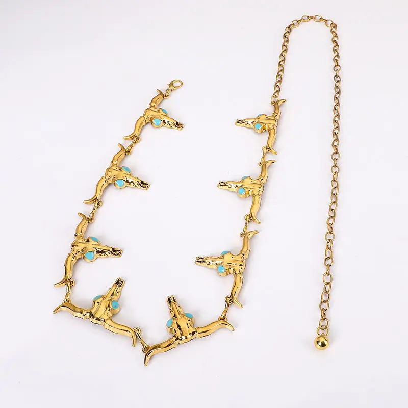 Vintage Women's Gold Spider Waist Chain with Chain — feature 14