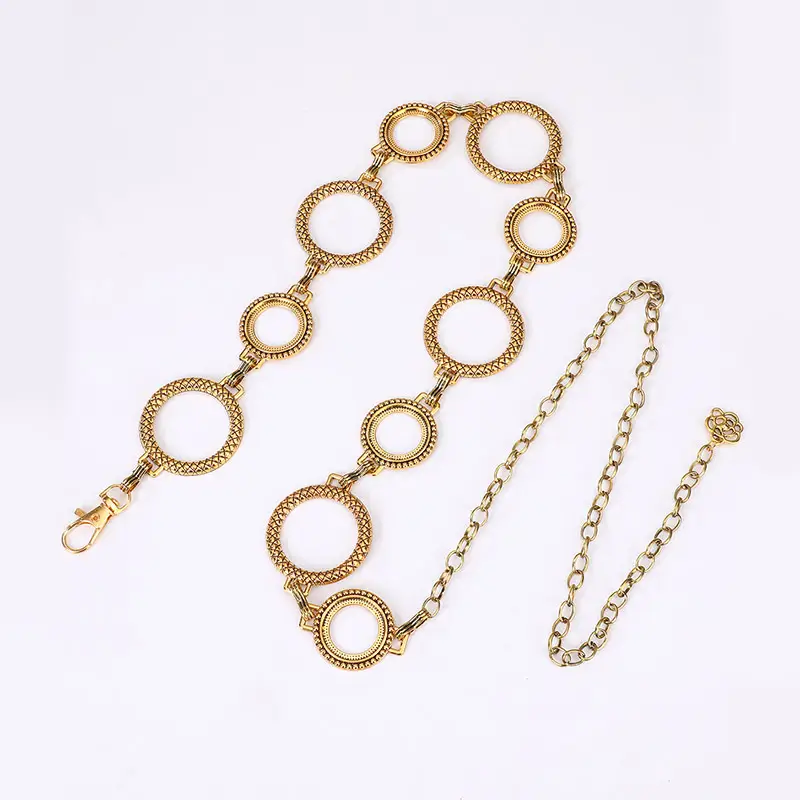 Vintage Women's Gold Spider Waist Chain with Chain — feature 3