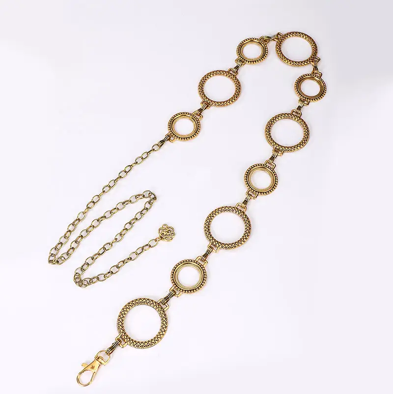 Vintage Women's Gold Spider Waist Chain with Chain — feature 4