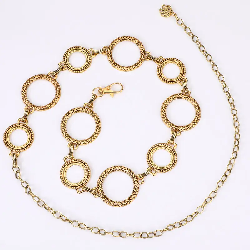 Vintage Women's Gold Spider Waist Chain with Chain — feature 5