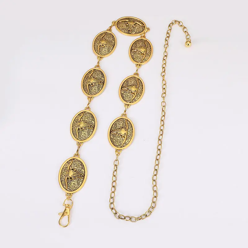 Vintage Women's Gold Spider Waist Chain with Chain — feature 8
