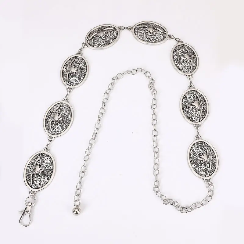 Vintage Women's Gold Spider Waist Chain with Chain — feature 9