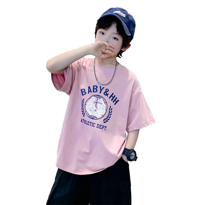 Baby & Him Graphic T-Shirt Pink 2026 Kids - Image 7