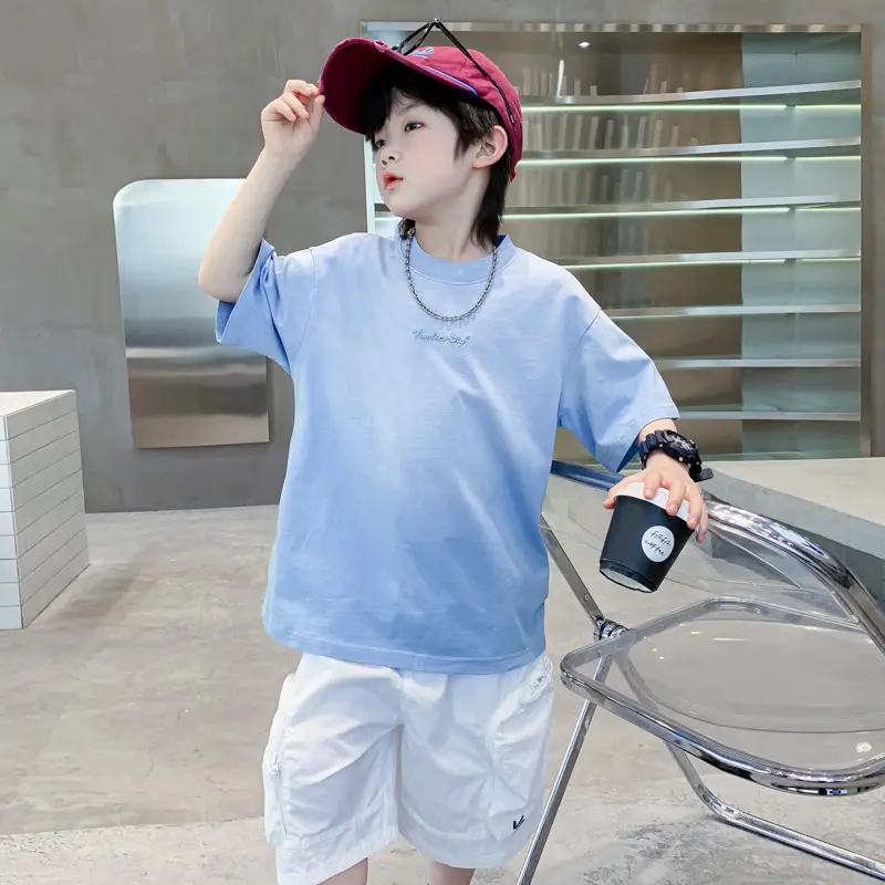 Boys Purple Gradient Short Sleeve T-Shirt 2026 - Image 5