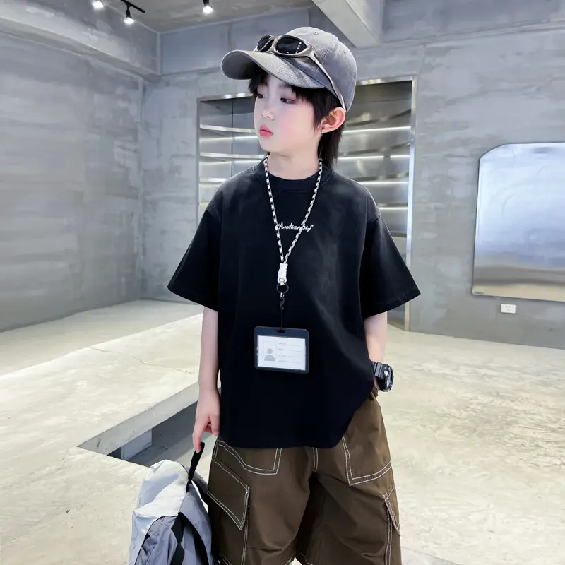 Boys Purple Gradient Short Sleeve T-Shirt 2026 - Image 7