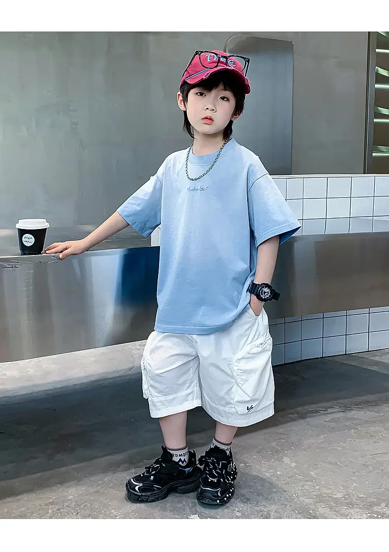 Boys Purple Gradient Short Sleeve T-Shirt 2026 — feature 13
