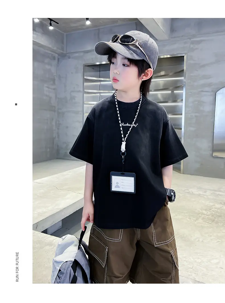 Boys Purple Gradient Short Sleeve T-Shirt 2026 — feature 17