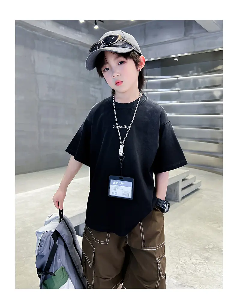 Boys Purple Gradient Short Sleeve T-Shirt 2026 — feature 19