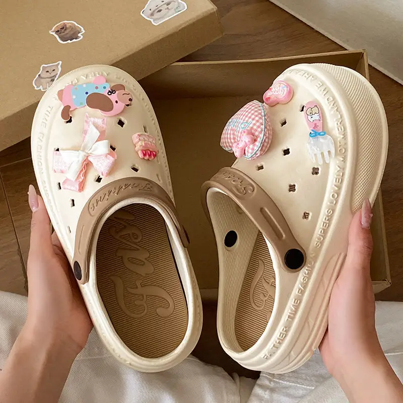 Women's Pink EVA Beach Slippers with Yellow Strap - Image 17