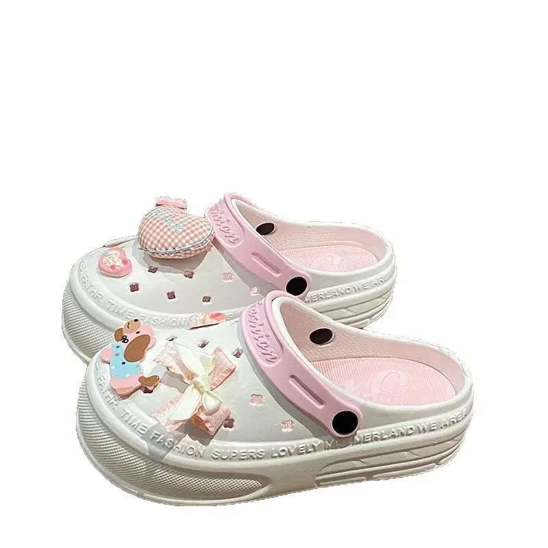 Women's Pink EVA Beach Slippers with Yellow Strap - Image 20