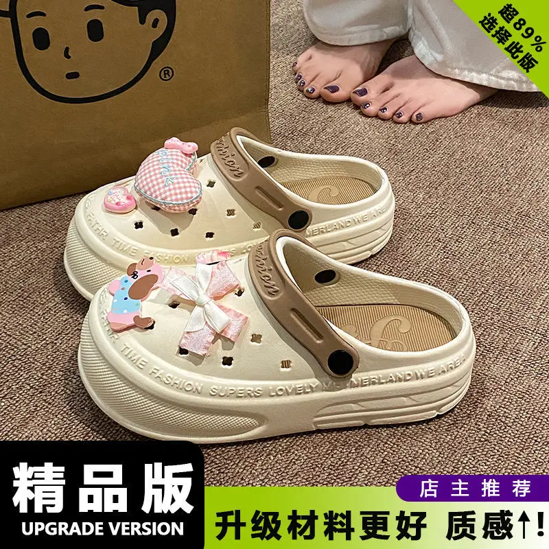 Women's Pink EVA Beach Slippers with Yellow Strap - Image 3