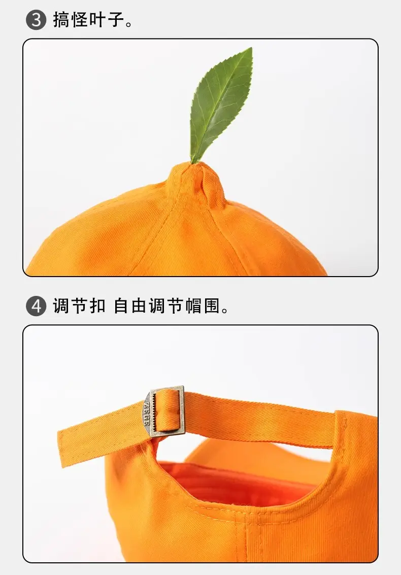 Orange Baseball Cap for Men Summer Sun Hat — feature 10