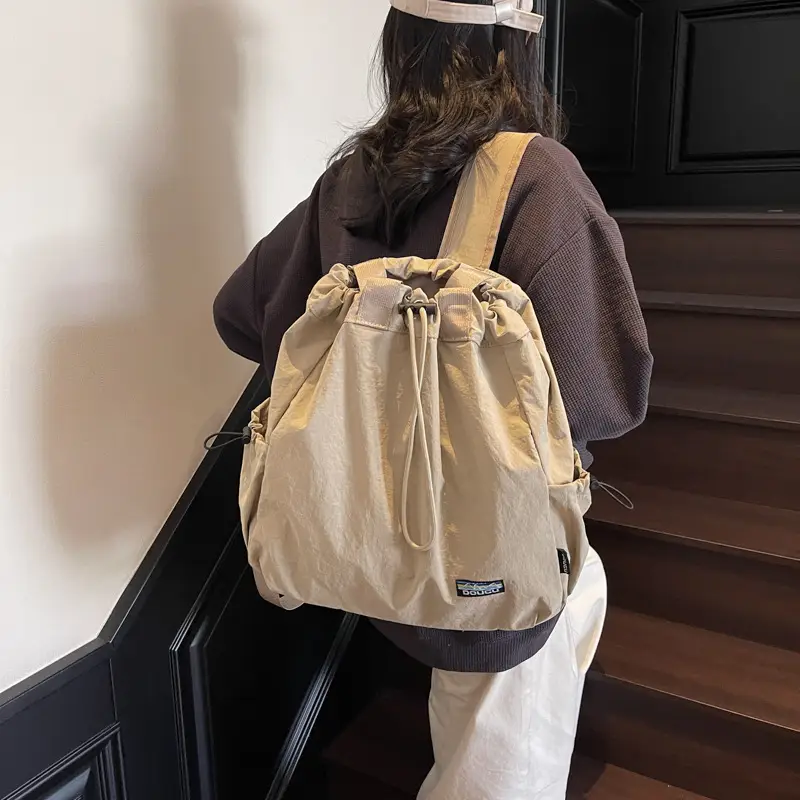 Women's Waterproof Drawstring Backpack with Armpit Shoulder Strap - Image 7