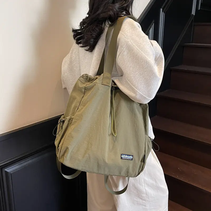 Women's Waterproof Drawstring Backpack with Armpit Shoulder Strap - Image 8