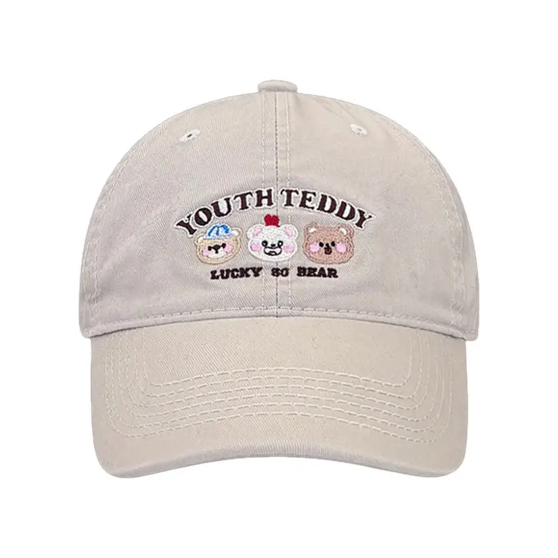 Sweet Bear Embroidered Baseball Cap for Women - Image 15