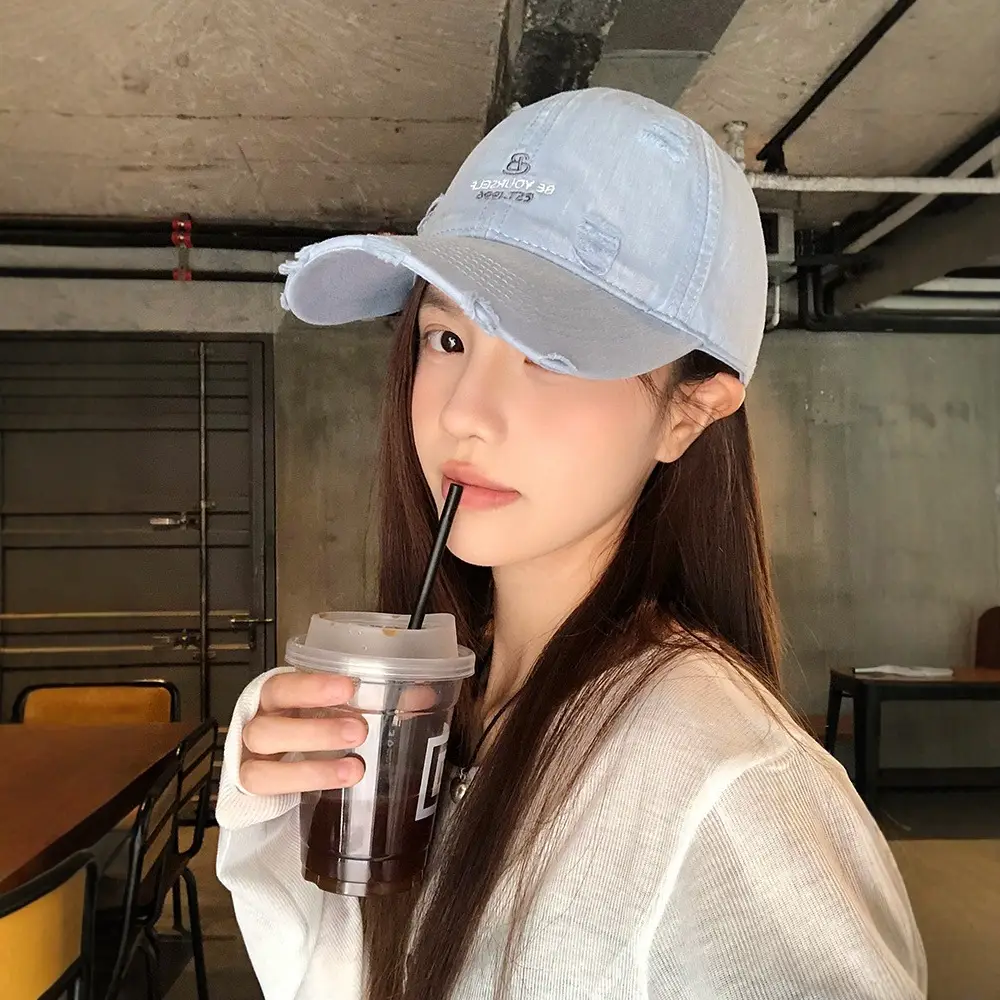 Korean Style Blue Baseball Cap for Girls 2025 - Image 11