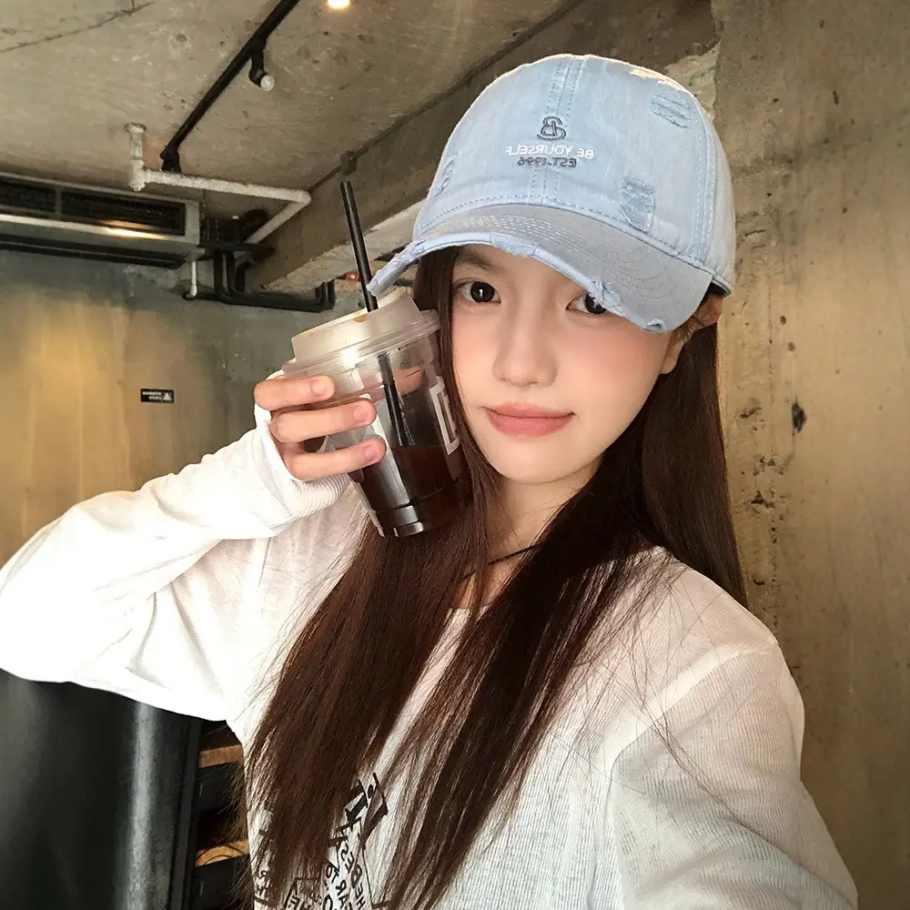 Korean Style Blue Baseball Cap for Girls 2025 - Image 13