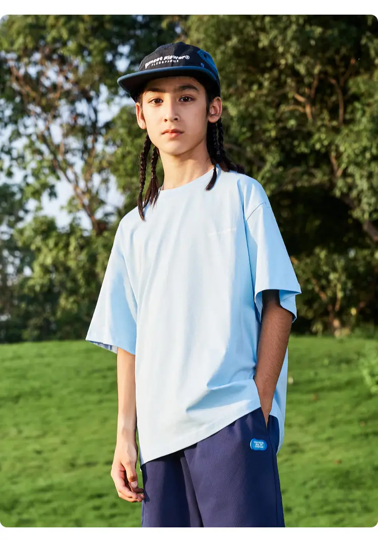 Kids Flying Fish T-Shirt White Blue Black Short Sleeve — feature 18
