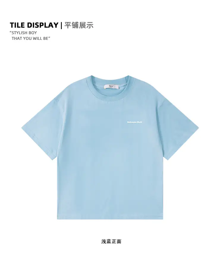 Kids Flying Fish T-Shirt White Blue Black Short Sleeve — feature 21