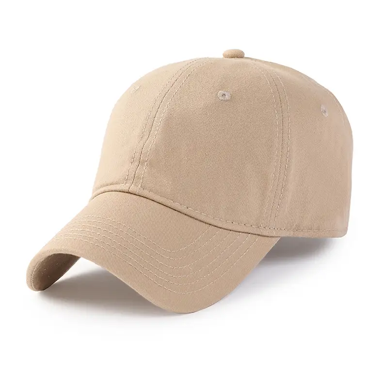 Japanese-Style All-Cotton Baseball Cap Beige — feature 13