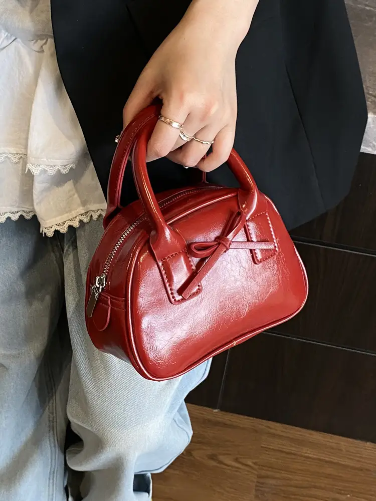 Women's Cream Bow Crossbody Bag 2025 - Image 10