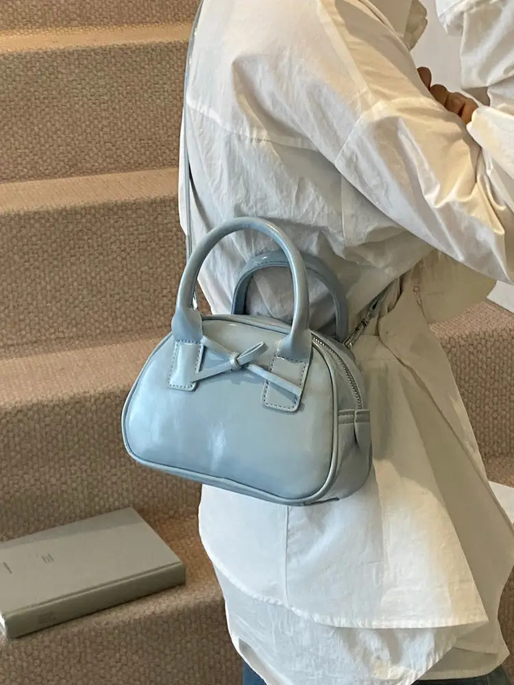 Women's Cream Bow Crossbody Bag 2025 - Image 11