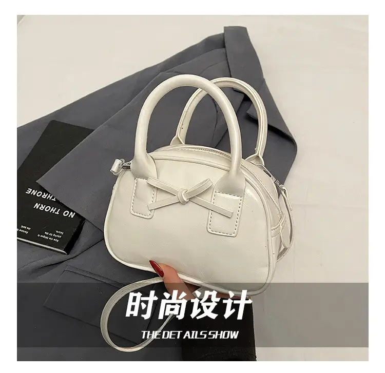 Women's Cream Bow Crossbody Bag 2025 — feature 5
