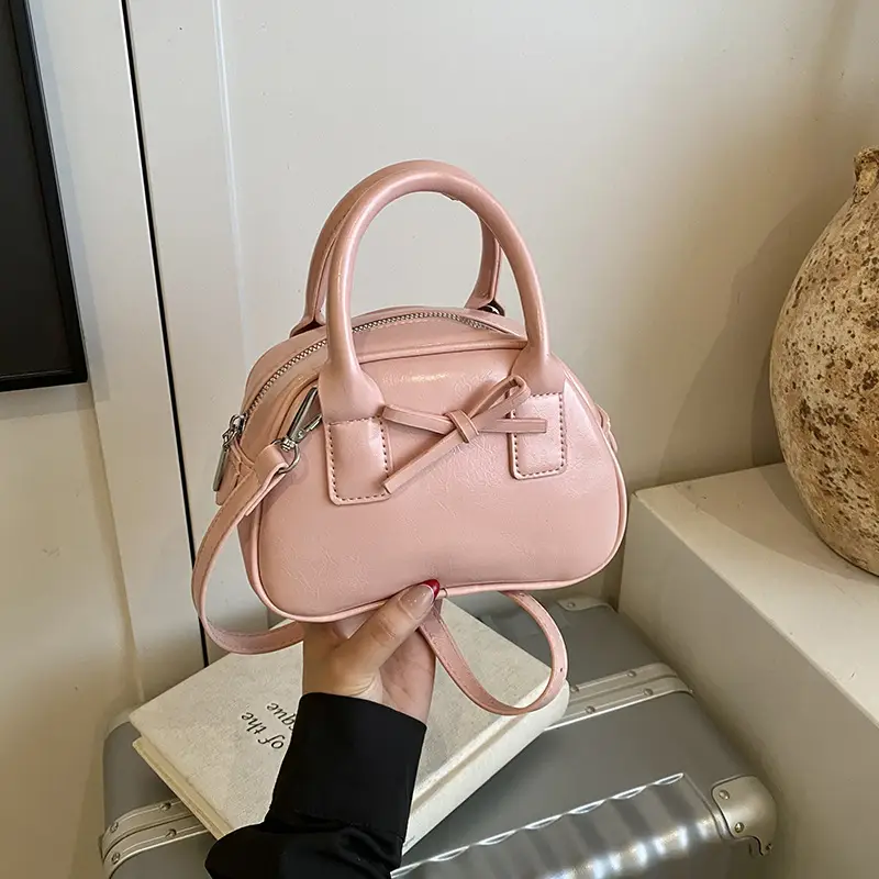 Women's Cream Bow Crossbody Bag 2025 - Image 3