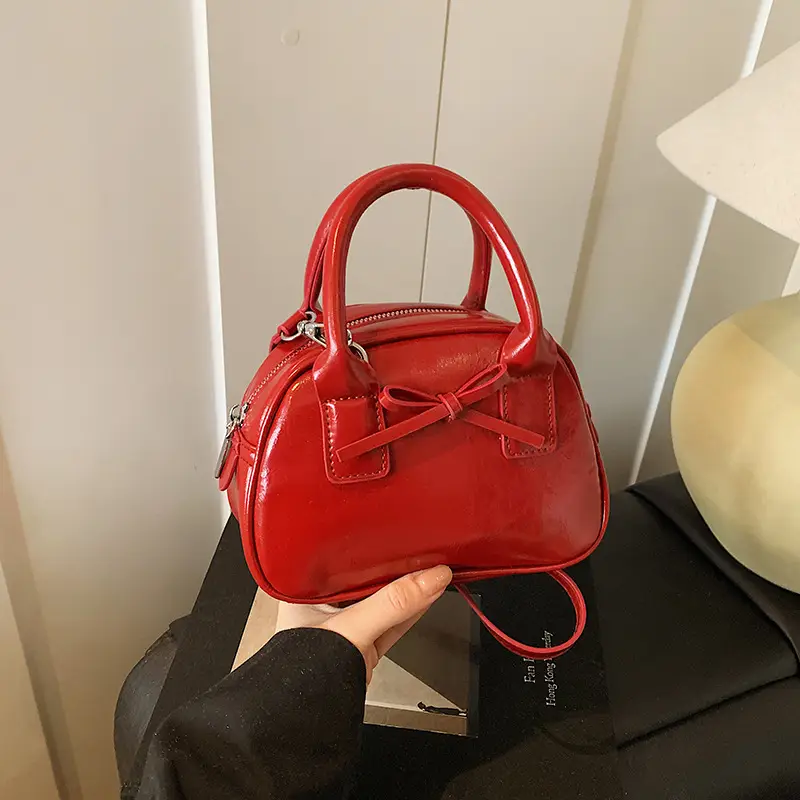 Women's Cream Bow Crossbody Bag 2025 - Image 4