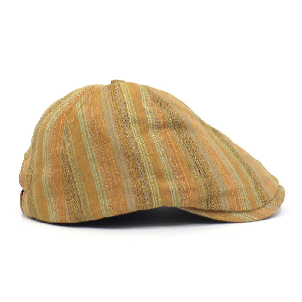 British Vintage Striped Beret Hat for Men Women — feature 18