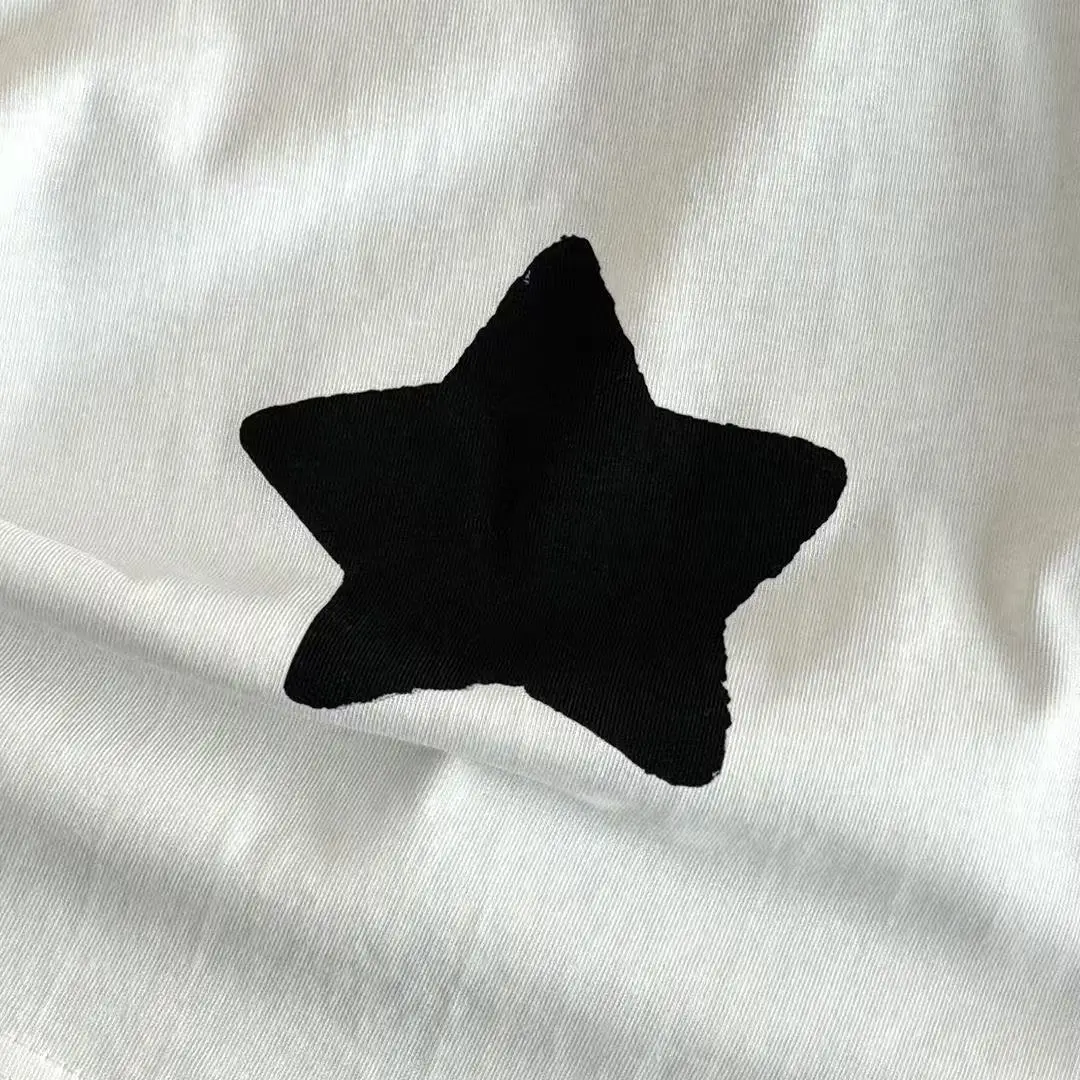 Children Cotton Star Printed Summer Top White — feature 7