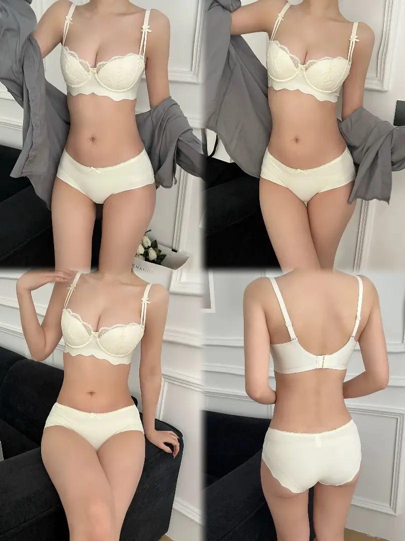 Pink Lace Bra for Small Busts, Soft Underwire, Summer Thin Breathable — feature 18