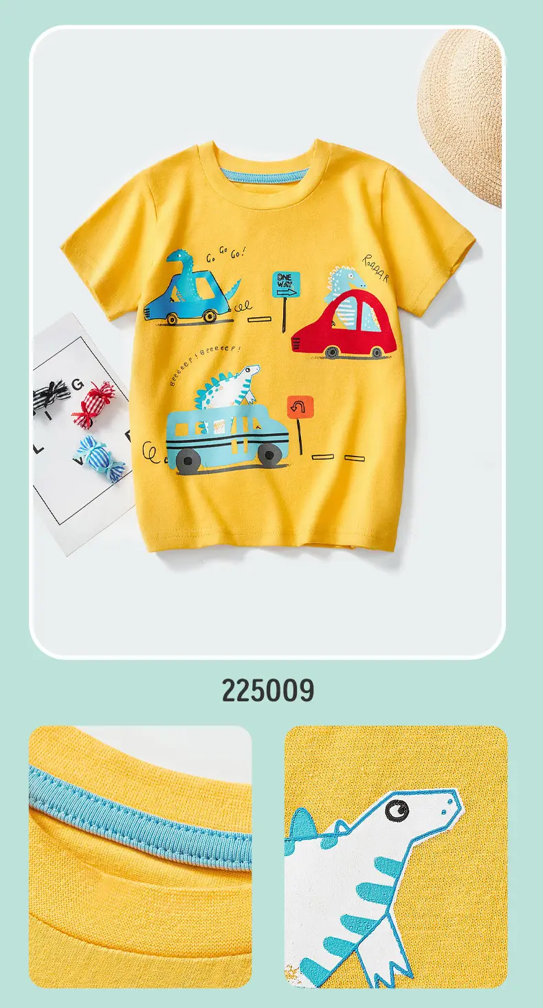 Gray T-Shirt for Boys "I Can Dig It" Summer 2025 — feature 10