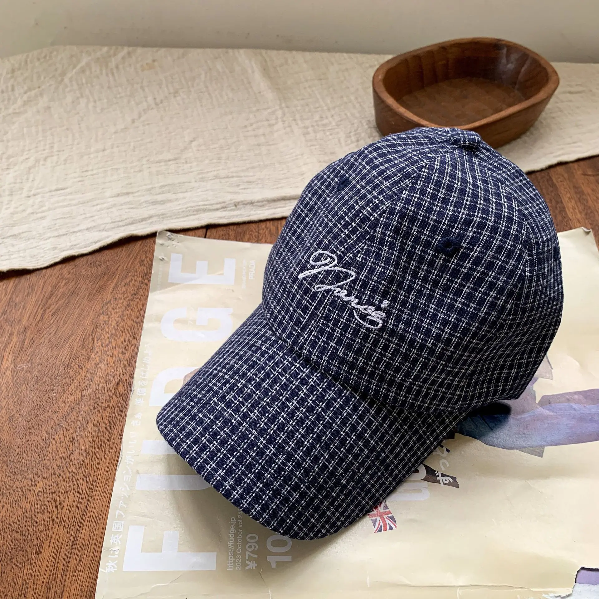 Kids Sun Hats 2025 Gingham Style Baby Cap - Image 7