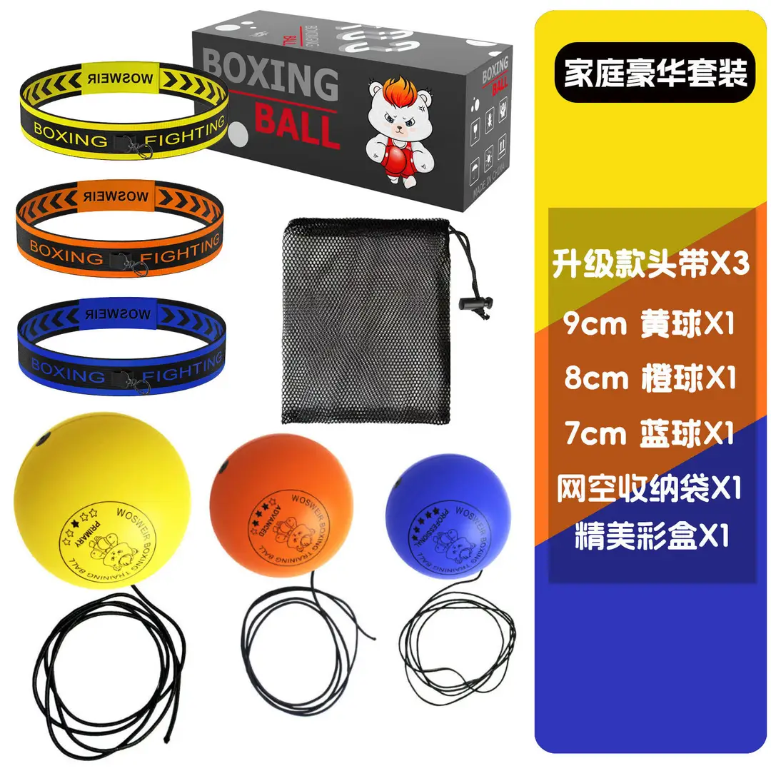 Wosweir Head-Mounted Kidsren's Fighting Decompression Training Speed Ball Glossy Pu Foam Reaction Magic Ball Sports Outdoor - Image 4