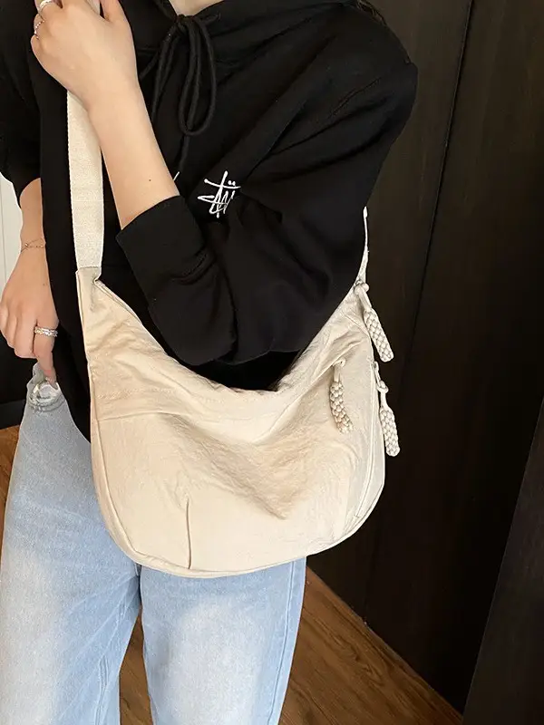 Japanese Style Crossbody Bag for Women Lightweight Nylon Commuter Bag - Image 13