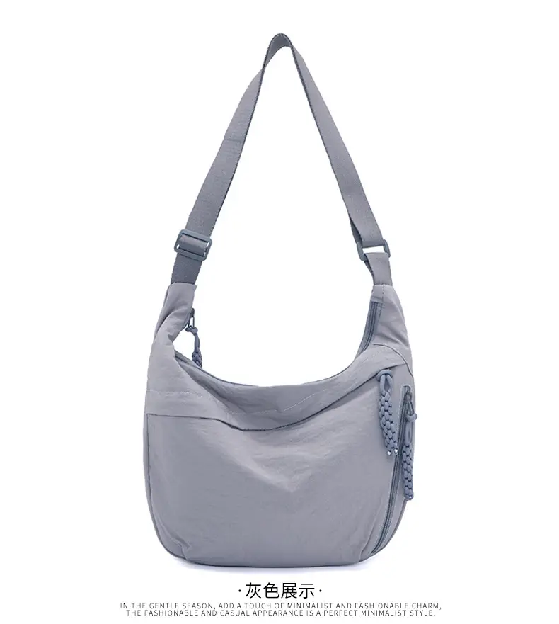 Japanese Style Crossbody Bag for Women Lightweight Nylon Commuter Bag — feature 24