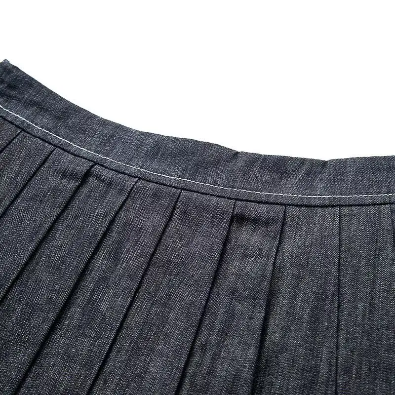 Dark Blue Balloon Skirt Pants Set for Women — feature 16
