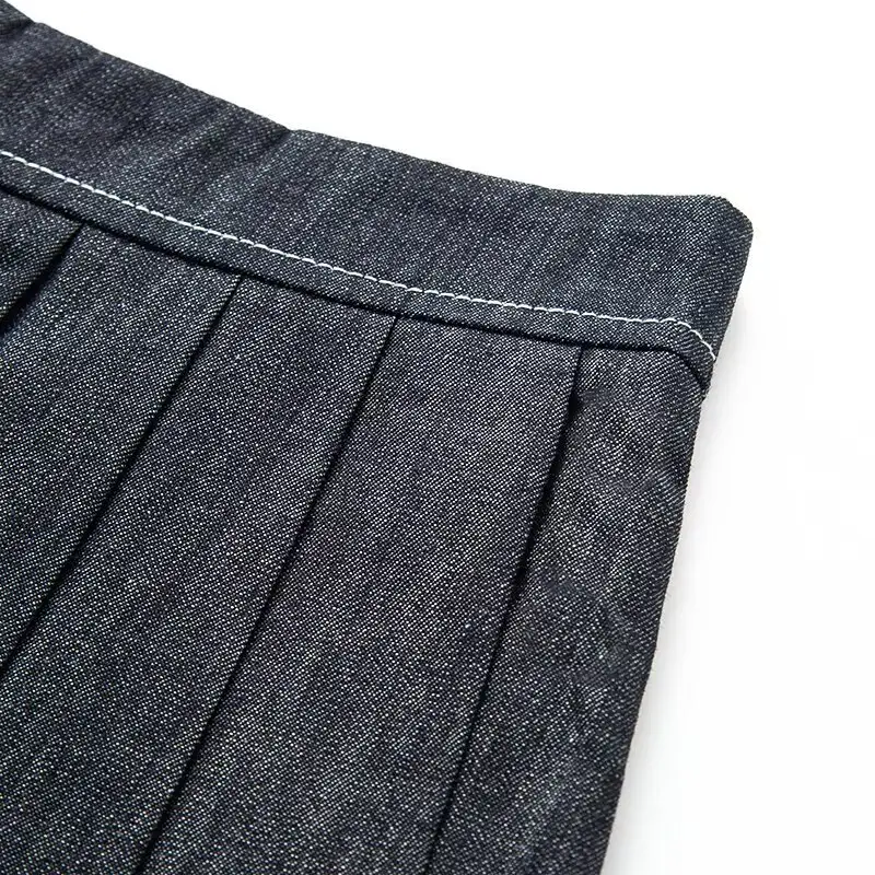 Dark Blue Balloon Skirt Pants Set for Women — feature 18