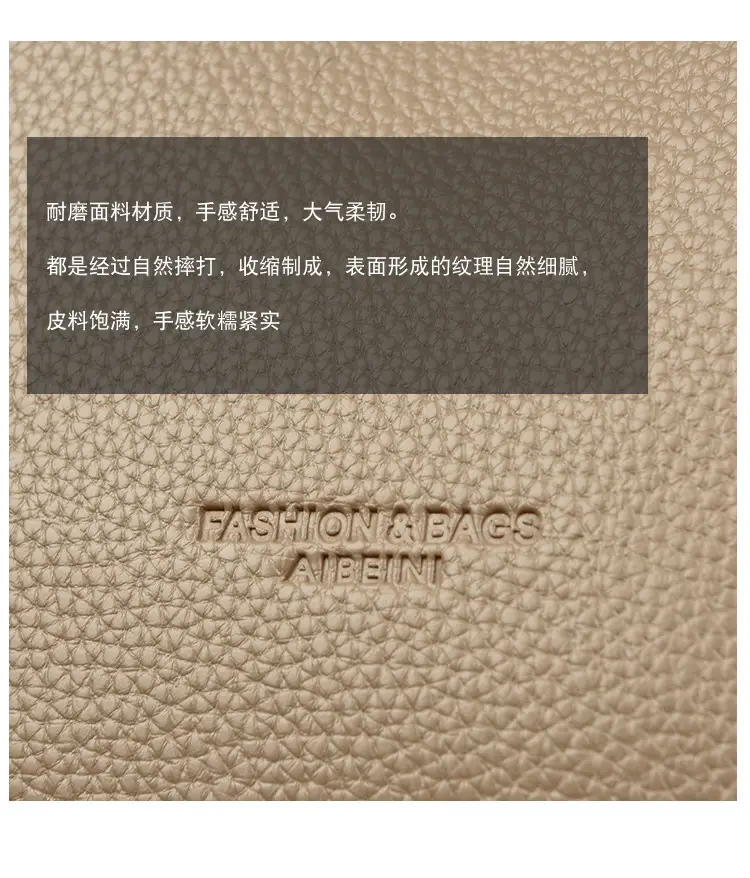 Black Genuine Leather Bucket Bag for Women — feature 5