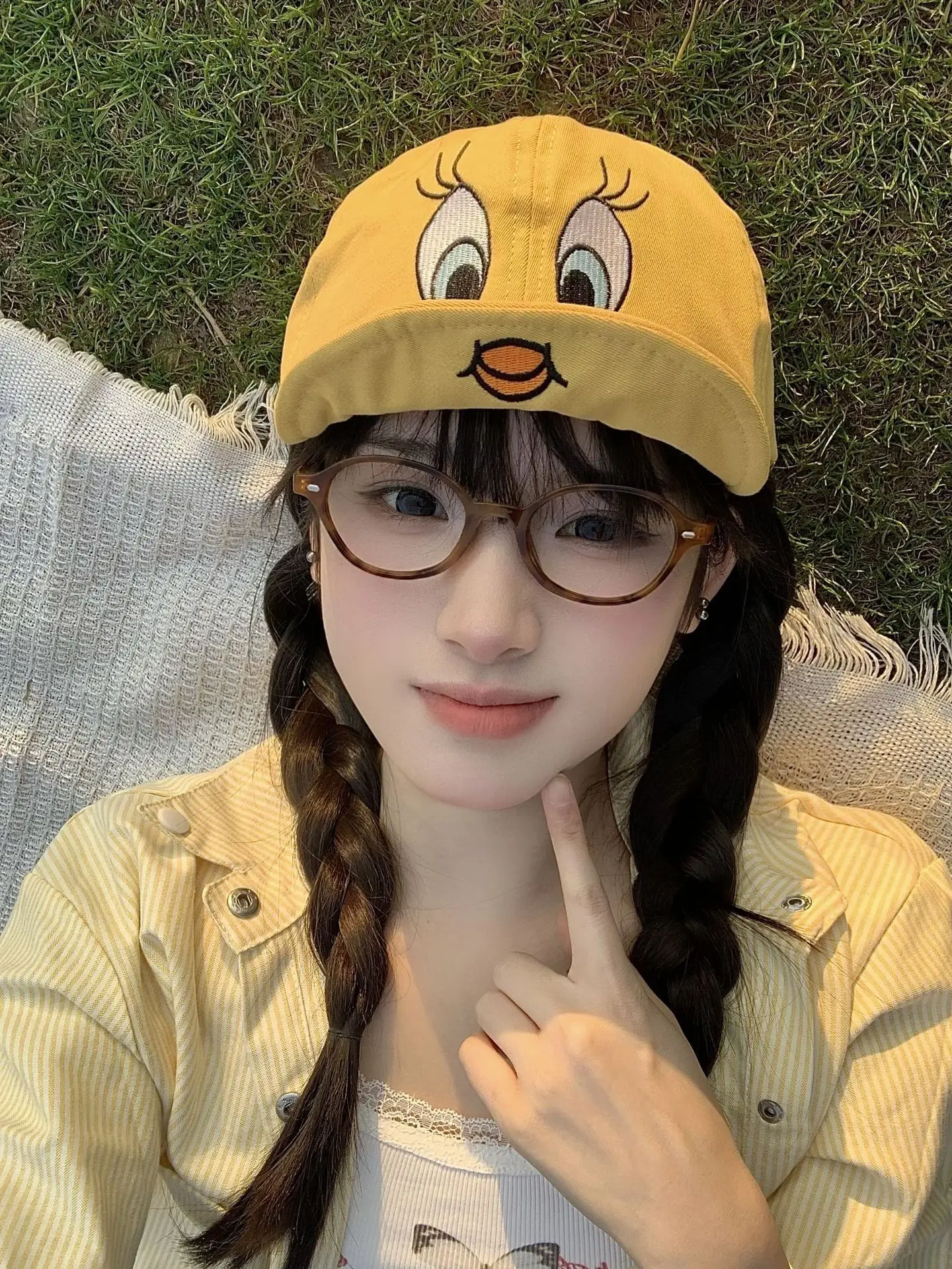 Cute Cartoon Duck Cap for Women with Sunshade Baseball — feature 12