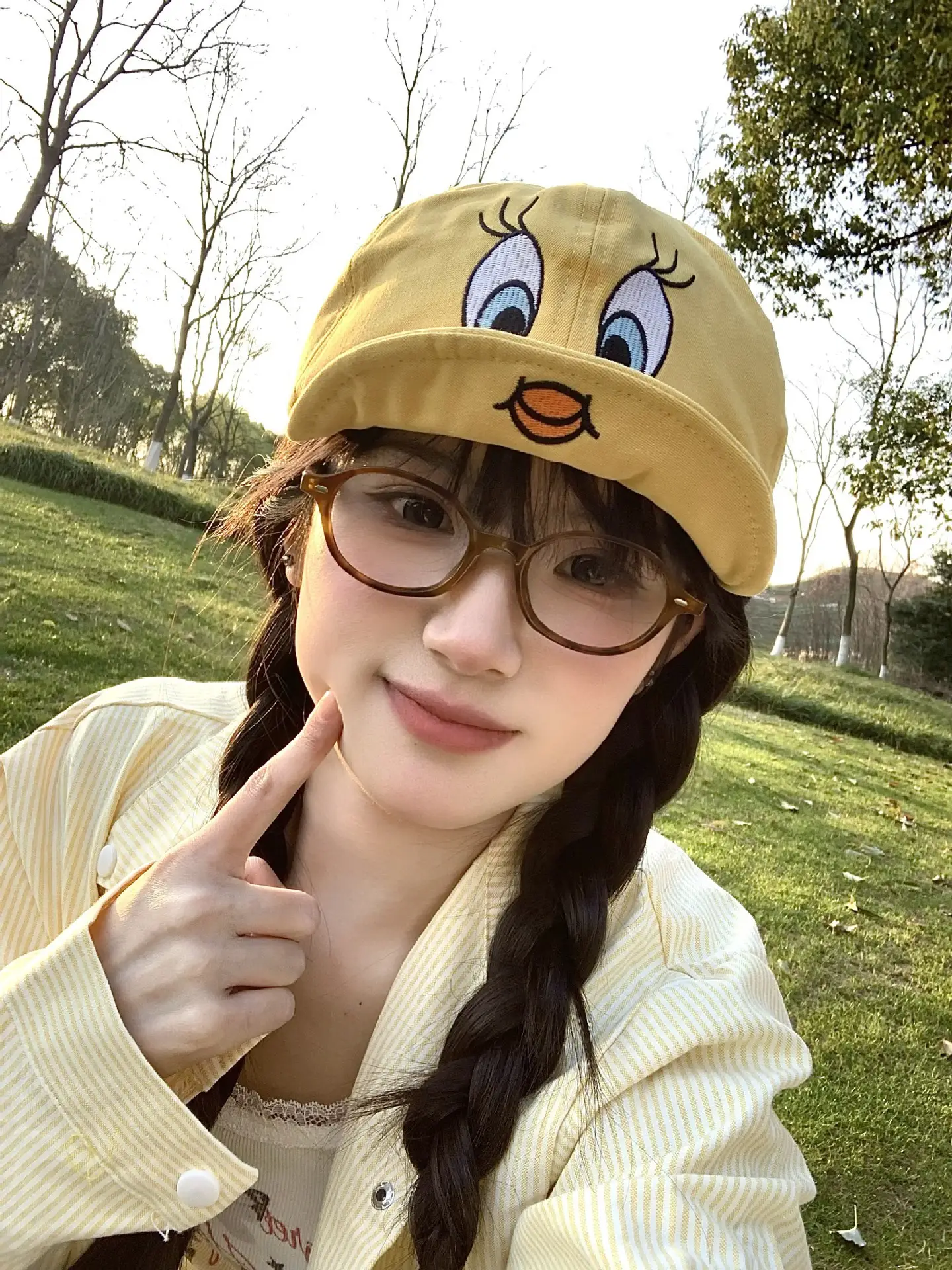 Cute Cartoon Duck Cap for Women with Sunshade Baseball — feature 2
