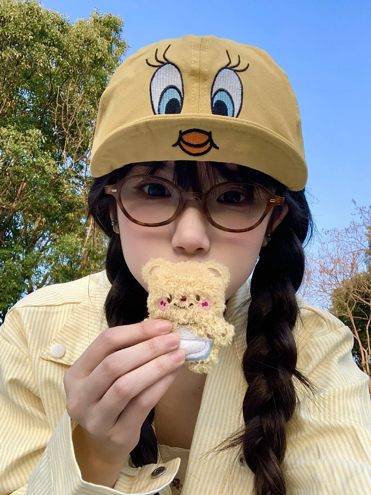Cute Cartoon Duck Cap for Women with Sunshade Baseball — feature 8