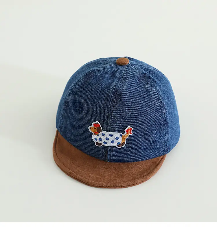 Baby Cute Sun Hat Blue Brown Spring Autumn — feature 10
