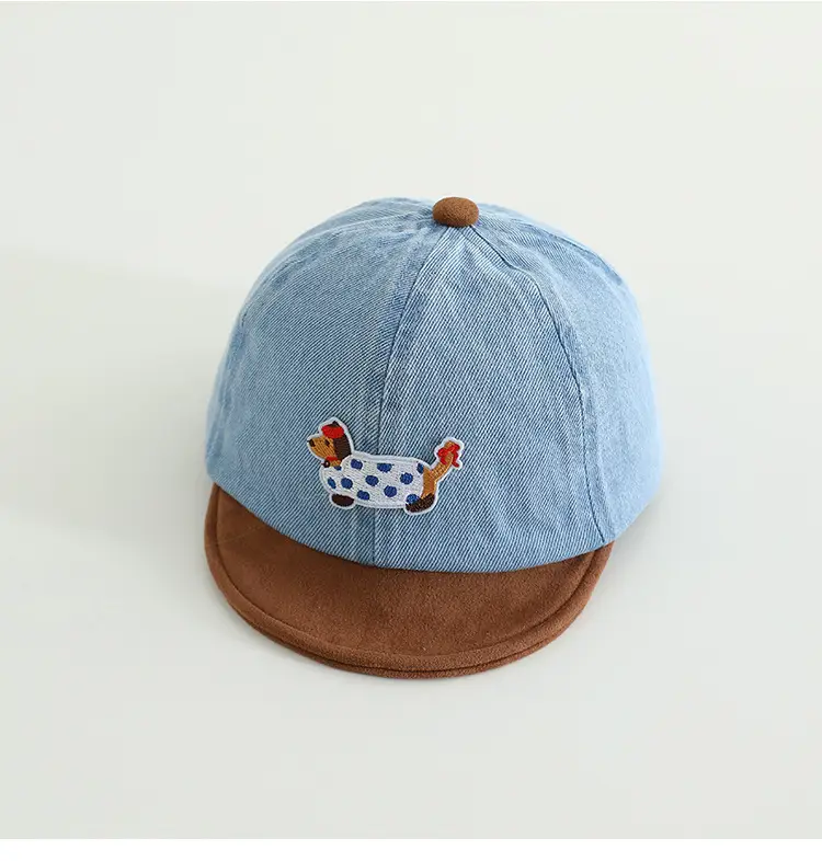 Baby Cute Sun Hat Blue Brown Spring Autumn — feature 11