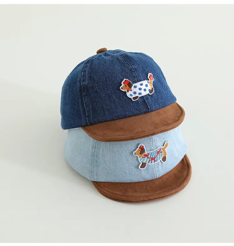 Baby Cute Sun Hat Blue Brown Spring Autumn — feature 4