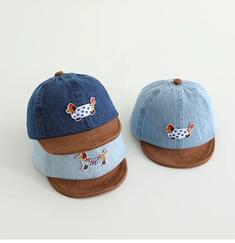 Baby Cute Sun Hat Blue Brown Spring Autumn — feature 5