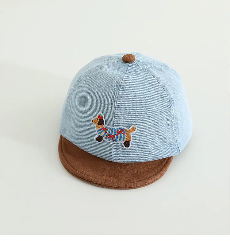 Baby Cute Sun Hat Blue Brown Spring Autumn — feature 9