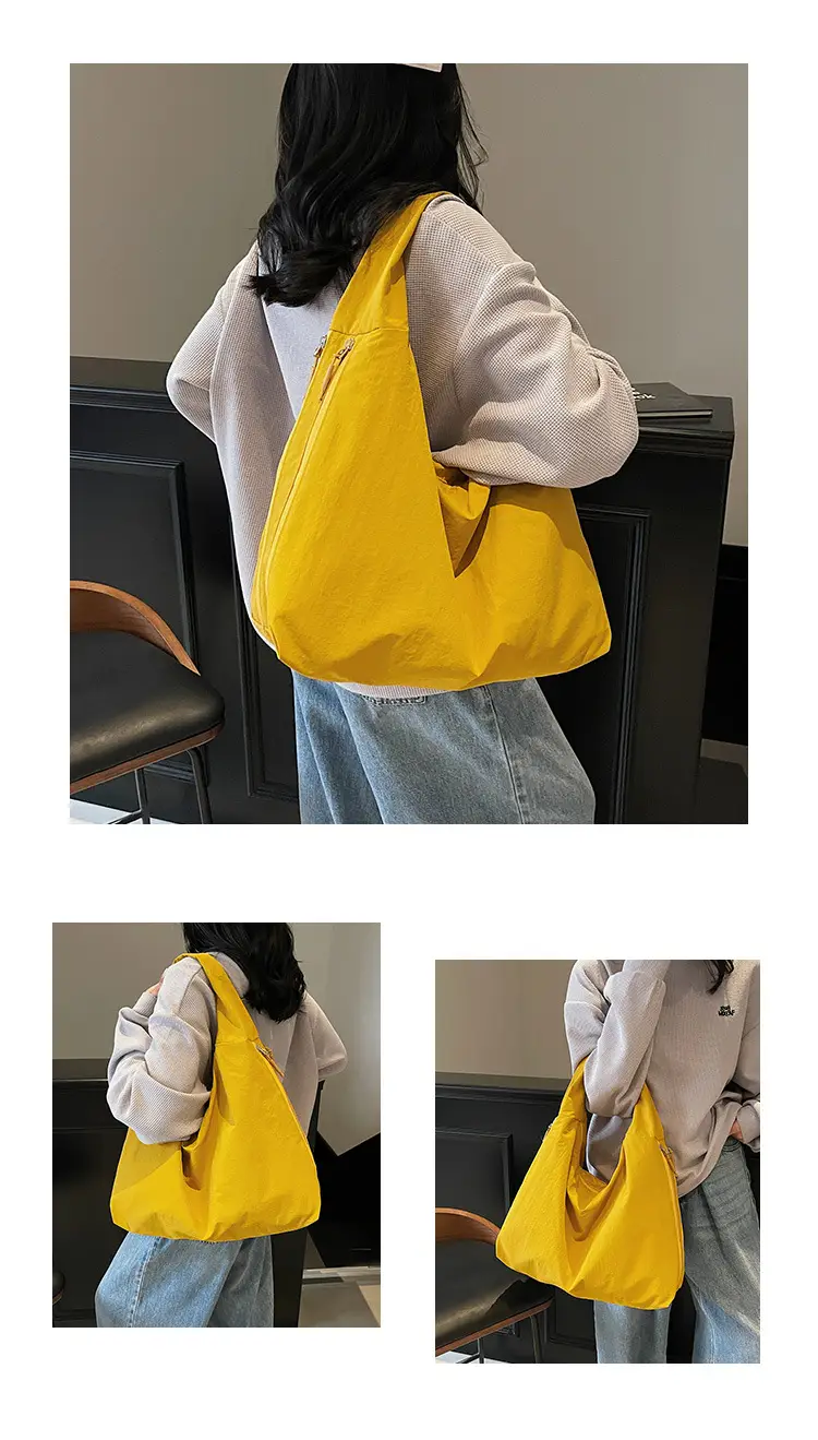 Cross-Border Lazy Style Campus Shoulder Bag Large Capacity Cloth Bag — feature 12