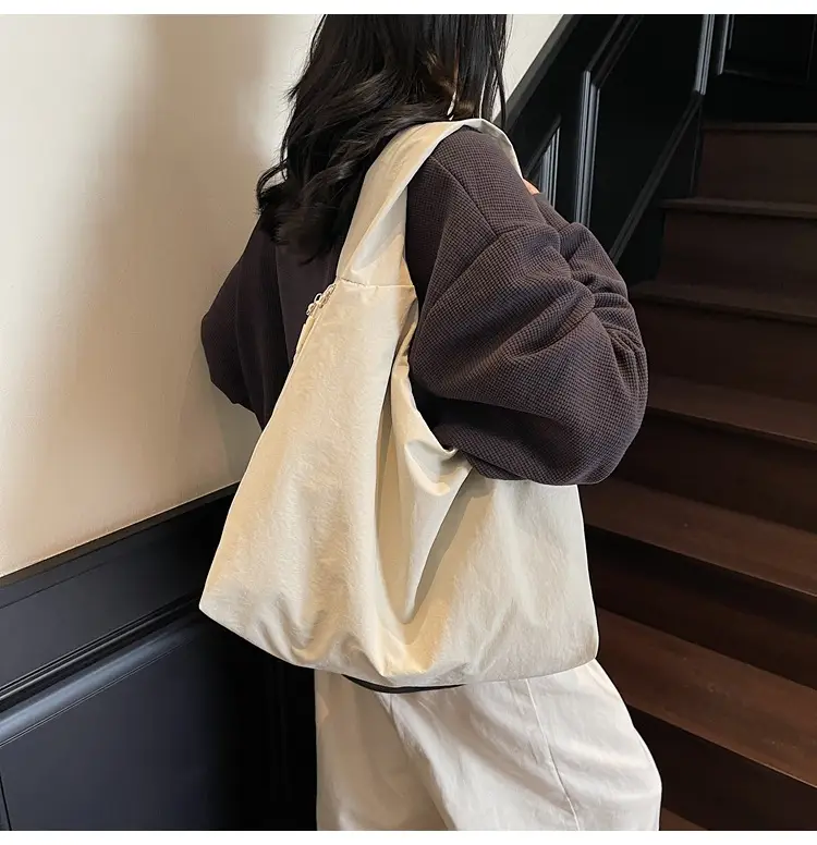 Cross-Border Lazy Style Campus Shoulder Bag Large Capacity Cloth Bag — feature 16